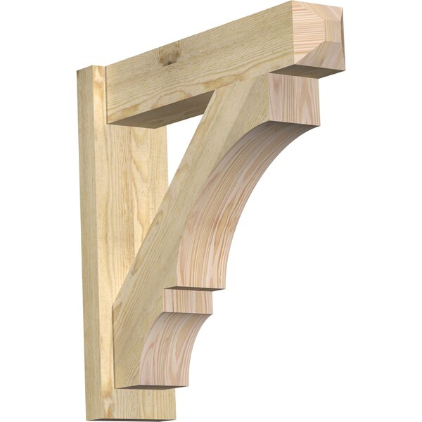 Ekena Millwork Balboa Rough Sawn Craftsman Outlooker, Douglas Fir, 6"W x 24"D x 24"H OUT06X24X24BOA04RDF - main